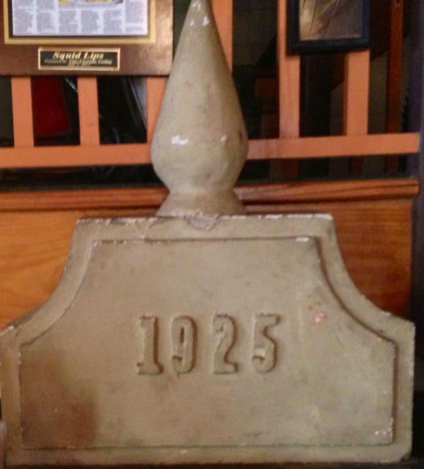 1925 cornerstone from the original Harbor City Hotel