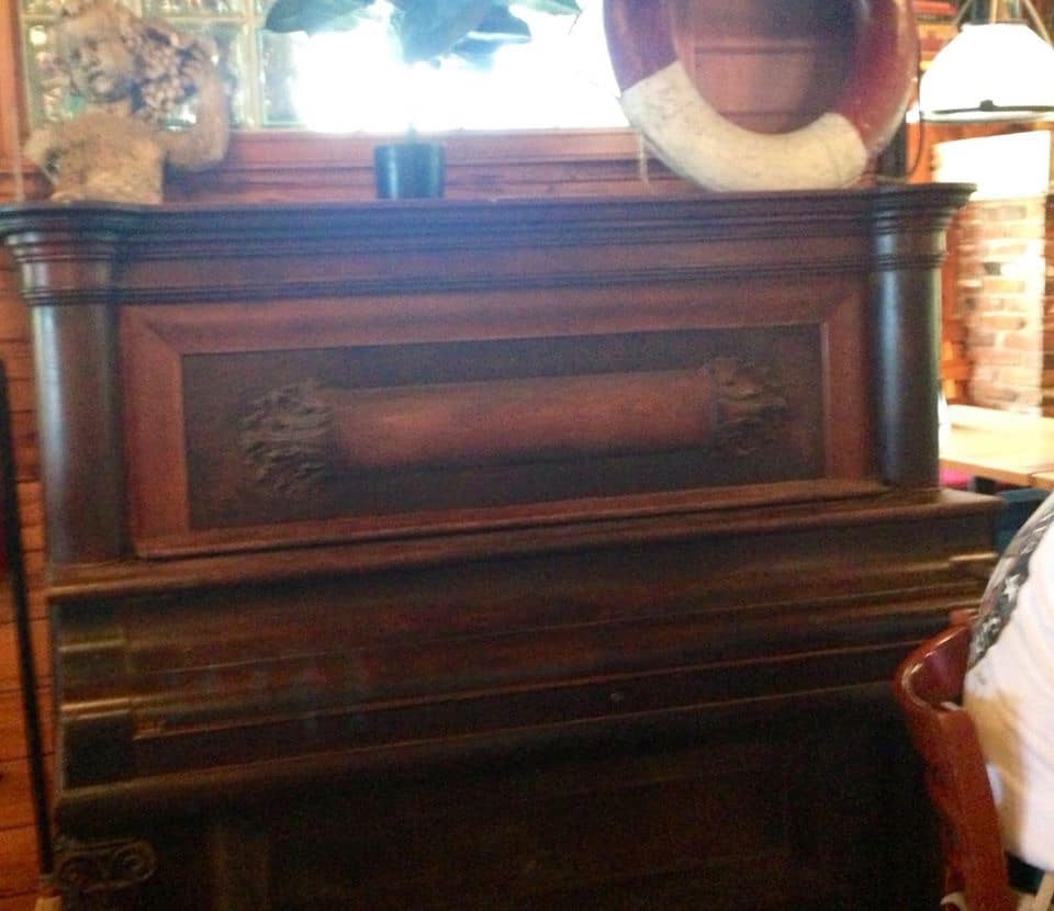 Antique piano preserved from the hotel era